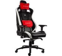 Siège Pc Noblechairs Epic Cuir Véritable - Noir/Blanc/Rouge/Cuir/4d