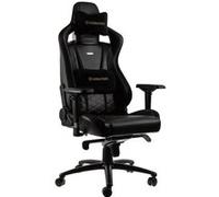 Noblechairs Chaise de gaming Epic – Cuir synthétique PU – Noir/Or
