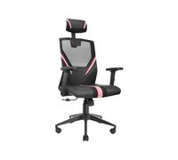 Siège Gaming Mars Gaming MGC-ERGO Noir & Rose, Simili-Cuir, Accoudoirs 1D, Inclinaison 90-160°, Roues 50mm, Max 150kg, 570x610x1240mm