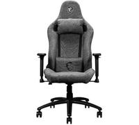 MSI MAG CH130 I REPELTEK FABRIC Siège Gaming - Tissu Repeltek Gris, Support Type Baquet Racing, Inclinaison Totale 165°, Coussins pour Lombaire & Nuque Ajustables, Accoudoirs 2D - Supporte 150kg max.