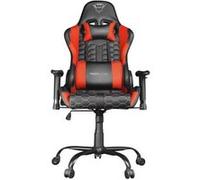Trust Gaming GXT 708R Resto Chaise Gaming, Chaise de Bureau, Fauteuil, Pivotement Total sur 360° et Dossier Réglable, Châssis Construit en Métal Robuste - Rouge