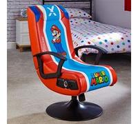 Siège gaming X Rocker Super Mario Officiel 2.1 Rouge et Bleu G
