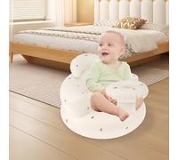 Siège gonflable portable pour bébé avec pompe à air intégrée, sièges de bébé pour nourrissons pour s'asseoir, chaise pour tout-petits pour bébés de 3 à 24 mois (jaune)