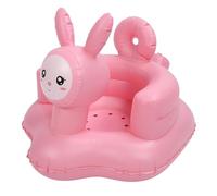 Siège Gonflable pour bébé,Pompe à Air Intégrée,canapé de Soutien Dorsal en PVC Souple en Forme de Lapin de Dessin animé,Chaise D'apprentissage pour Tout-petits pour le Bain Assis