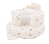 Siège Gonflable pour bébé, Siège de Bain Pliable pour Tout-petits avec Airbag Indépendant et Valve de Anti-fuite, Doux et Facile à Transporter pour la Maison et les voyages.