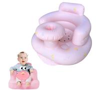 Siège Gonflable Pour Bébés de 3 à 36 mois de Canapé Pour Bébé Soutien du Dos Pour Nourrisson, Chaise pour Tout-petit, Siège au sol Cadeaux Pour Bébé (fleur rose mise à niveau)