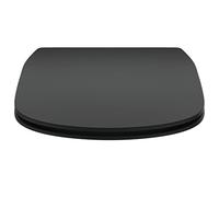 Siège Ideal Standard T3527V3 Tesi Slim avec abattant à fermeture amortie pour WC Tesi, couleur : noir soie.