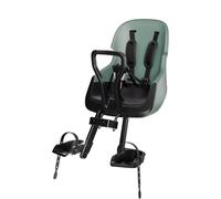 Bobike Siège vélo avant Exclusive Evolve Mini – Repose-pieds réglables, Jusqu'à 15 kg – Vert