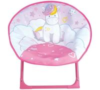 Siège lune pliable pour enfant - FUN HOUSE LICORNE - H.47 x l.54 x P.42 cm - Rose