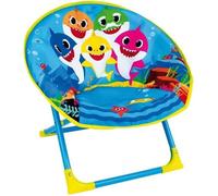 Fun House 713377 Baby Shark Siège Lune Pliable pour Enfant H.47 X L.54 X P.42 cm, Tissu