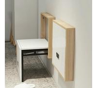 Siège mural en bois, banc à chaussures pliable et pliable, tabouret à langer d'entrée, chaise pliante invisible pour couloir, économie d'espace