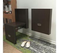 Siège mural en bois, banc à chaussures pliable et pliable, tabouret à langer d'entrée, chaise pliante invisible pour couloir, économie d'espace