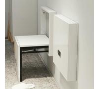 Siège mural en bois, banc à chaussures pliable et pliable, tabouret à langer d'entrée, chaise pliante invisible pour couloir, économie d'espace