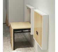 Siège mural en bois, banc à chaussures pliable et pliable, tabouret à langer d'entrée, chaise pliante invisible pour couloir, économie d'espace
