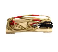 Siège oscillant pour enfant en plein air - Balançoire en bois haute performance - Avec corde réglable - Équipement de sport à forte capacité de charge pour adolescentes et filles