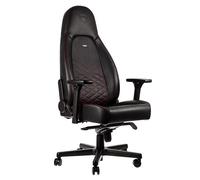 Siège Pc Gamer Noblechairs Icon - Noir/Rouge/Simili Cuir/4d