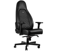 Siège PC Gamer NobleChairs ICON - Noir/Simili Cuir/4D