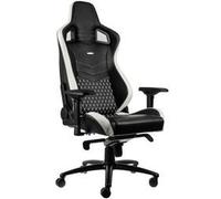 Siège Pc Noblechairs Epic Cuir Véritable - Noir/Blanc/Rouge/Cuir/4d