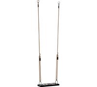 Siège pivotant en caoutchouc / insert en acier Kbt Noir