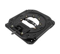 Siège pivotant pour camping-car - Support de siège noir - Base en acier rotative à 360° - Charge maximale : 130 kg - Convient pour les véhicules de transport, camping-cars, autocars, véhicules de