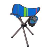 Siège pliable 3 pieds de camping O'Camp Bleu 32x32x38 cm