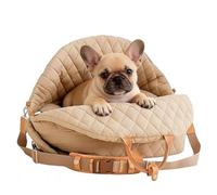 Siège portable pour chien - Sac de transport imperméable pour animal domestique, sangle de sécurité réglable, siège rehausseur en tissu Oxford avec poignées renforcées, coussin de base antidérapant