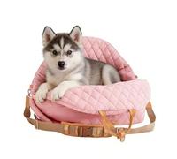 Siège pour chien, lit souple avec sangle réglable | Transport de voiture pour chiots et chats | pour petits animaux, chat, camion, SUV, voyage, extérieur, camping, excursion sur route