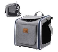 Siège pour chien pour vélo, portable et pliable, panier de guidon de vélo pour chien, pour la sécurité lors des trajets en déplacement, les promenades, les voyages, la famille, le cyclisme et les