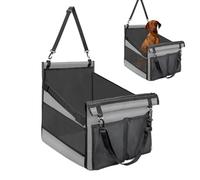 Siège rehausseur de poussette pour chien, siège arrière spacieux, lit de voyage, siège portable pour sièges de sécurité en PET, housse amovible et lavable, stabilité de la traîneau, cadre en acier