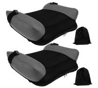 Siège rehausseur gonflable 2 pièces, siège rehausseur de voyage à gonflage rapide et Portable avec sac de rangement, coussin voiture confortable sans dos