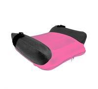 Siège rehausseur gonflable pour voyage | Coussin de siège de voiture portable avec sac de transport | Facile à gonfler et à dégonfler | PVC respirant + design filet (bleu marine)