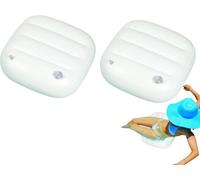 Siège Rehausseur Lesté pour Spa | 2 Pièces Coussin D'assise Gonflable pour Baignoire PVC | Siège D'appoint Rehausseur De Bain | Oreiller De Sièges De Bain À Remous pour Intérieur Et Extérieur