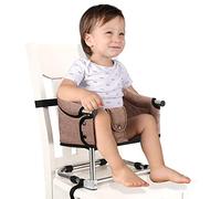 Siège rehausseur pour table de salle à manger : chaise d'appoint portable pour enfant avec boucle de sécurité et hauteur réglable, chaise d'alimentation pliable pour bébé, siège rehausseur pour