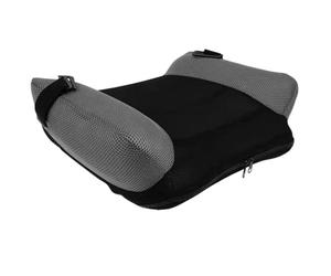 Siège rehausseur sans dossier gonflable pour voiture portable avec boucle et sac de transport. Coussin de siège respirant pour les voyages et les activités plein air.