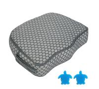 Siège Rehausseur Spa Fibre DAir 4D Coussin Antidérapant pour Bain Sécurisé Hauteur Optimisée Confort Personnes Âgées Femmes Enceintes Adultes Stabilisation Utilisation Piscine 40x30.5x12.7 Cm