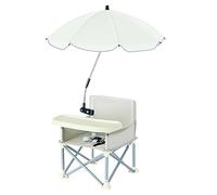 Siège surélevé pliable, siège surélevé de voyage - Siège surélevé pour table à manger, Chaise haute de voyage portable pliable avec parasols pour âgés de 6 à 36 à