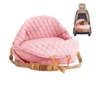 Siège surélevé pour chiens de voiture | Lit doux avec sangle réglable | Transport pour petits chiens et chats, pour petits animaux, camping-car, véhicule, , devant derrière l'extérieur, camping