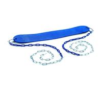 Siege Swingset standard avec chanes | Bleu | Capacite de 150 lb | 58 """" ""chane plaquee au zinc avec revetement en vinyle | Assemblage facile In