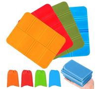 Siège Tapis Pliable 4pcs,Outdoor Coussin de Siège Pliable,Petit Tapis de Sol Camping Isolant avec Sac de Transport,Protection Contre Le Froid,Humidité et Saleté Tapis Camping,for Randonnée,Voyage