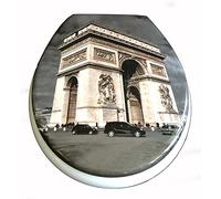 Siège toilette duroplast modèle „Paris“ avec abattant automatique amovible pour le nettoyage (soft close, descente progression)