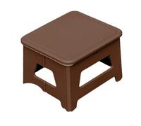 Siège Toilette Pliable pour Caravane et pour Road Trip Siège | Charge pour statique 100kg, structure stable, pieds antidérapants, sécurité maximale, adultes et enfants(Small Brown)