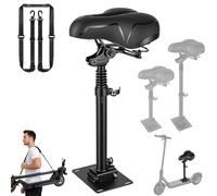 Siège Trottinette Électrique, Compatible avec Segway Ninebot F3/E3/E3Pro | Siège Pliable et Réglable en Hauteur pour Adultes Hauteur D'assise 45 à 65cm Amortisseur Portable avec Bandoulière