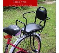 Siege Velo Enfant Arriere SiGe ArriRe De VLo avec Garde-Corps Dossier Et PDale Ceinture De SCurit Protective Nets Noir SELLE