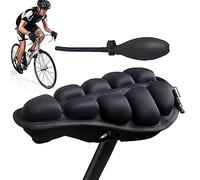 siège vélo gonflable | Coussin gonflable 3D pour selle vélo, selle vélo confortable rechange rembourrée pour l'exercice stationnaire intérieur VTT vélo route Foccar