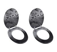 Siège WC MDF Couvercle à Fermeture en Douceur Étoile de Mer Cuvette vidaXL