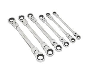 Siegen S0806 Tête Flexible Double Embout liquet Set 6pc Métrique