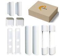 Siegenia Lot de 2 capuchons de fenêtre en PVC et PVC pour porte en plastique FAVORIT KF3 EB, EL O, EL U, S, W KF, blanc 2 Stk.