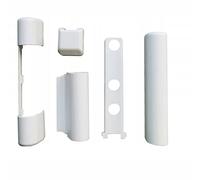 Siegenia Lot de 8 caches de fenêtre en PVC et PVC pour porte FAVORIT KF3 EB, EL O, EL U, S, W KF, Blanc