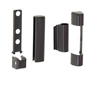 Siegenia SI Aubi Favorit: Jeu de couvercles de charnière en PVC pour fenêtres en plastique et portes de balcon en PVC (marron)