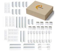 Siegenia Siegenia Lot de 10 capuchons de fenêtre en PVC et PVC pour porte Favorit KF3 EB, EL O, EL U, S, W KF Blanc